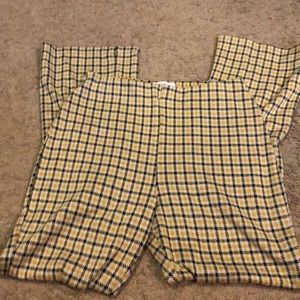 size medium, stretchy flare pants from uo